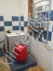 Обвязка газового котла отопления в частной котельной в Солнечногорске - фото